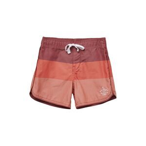 Seaesta Surf Boys  Seaesta Scallop Retro Flare Boardshorts, Red